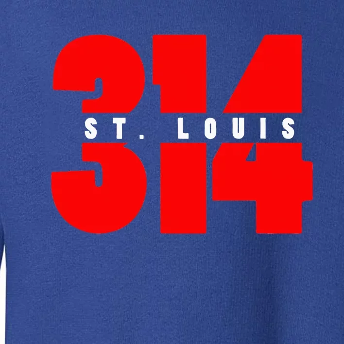 314 St. Louis Area Code Missouri Toddler Sweatshirt