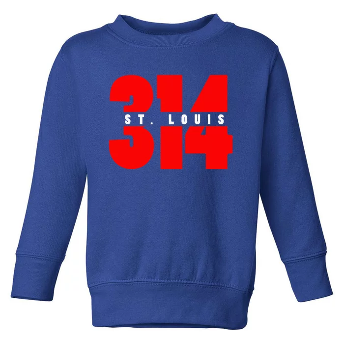 314 St. Louis Area Code Missouri Toddler Sweatshirt