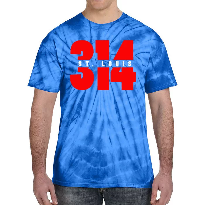 314 St. Louis Area Code Missouri Tie-Dye T-Shirt