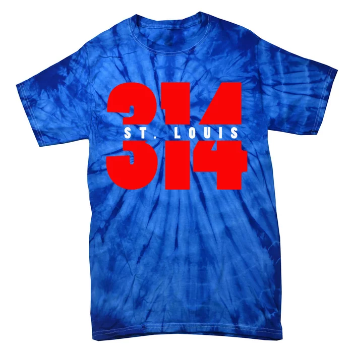 314 St. Louis Area Code Missouri Tie-Dye T-Shirt