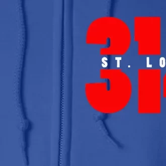 314 St. Louis Area Code Missouri Full Zip Hoodie