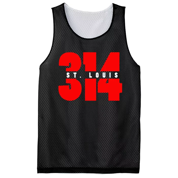 314 St. Louis Area Code Missouri Mesh Reversible Basketball Jersey Tank