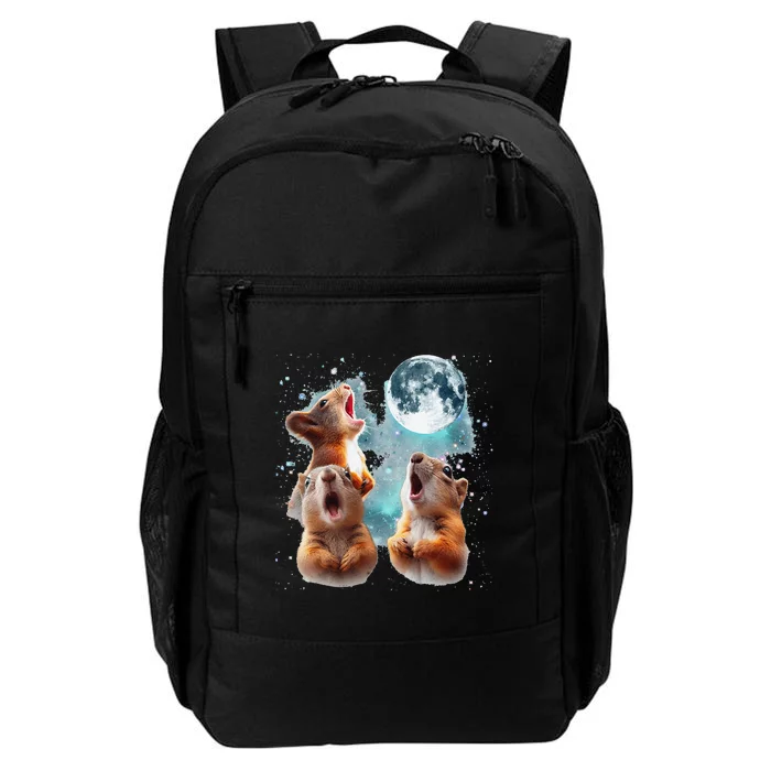 3 Squirrel Moon Howling Squirrel Head Funny Daily Commute Backpack