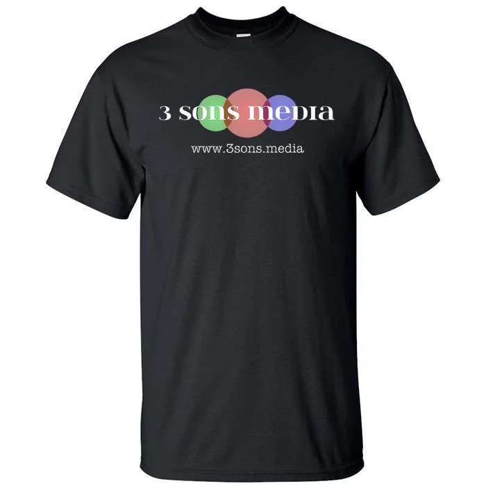 3 Sons Media with Website Tall T-Shirt