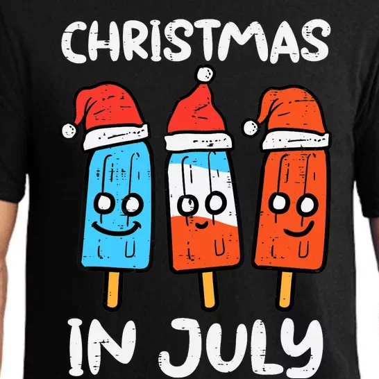 3 Santa Popsicles Christmas In July Cute Summer Xmas Pajama Set