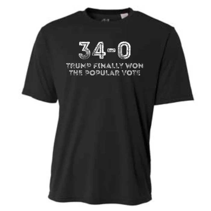 340 Trump Finally Won The Popular Vote Convicted Felon Cooling Performance Crew T-Shirt