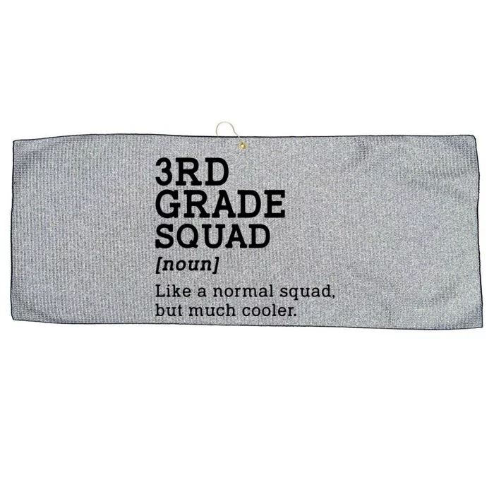 3rd Third Grade Squad Student Teacher Back To School Gift Large Microfiber Waffle Golf Towel