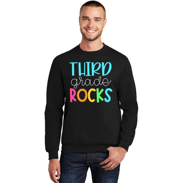 3rd Teacher Team Third Grade Rocks First Day Of Back To School Sweatshirt