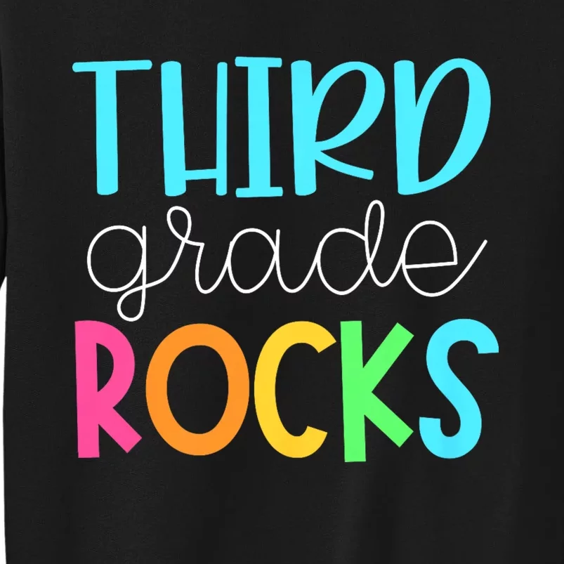 3rd Teacher Team Third Grade Rocks First Day Of Back To School Sweatshirt