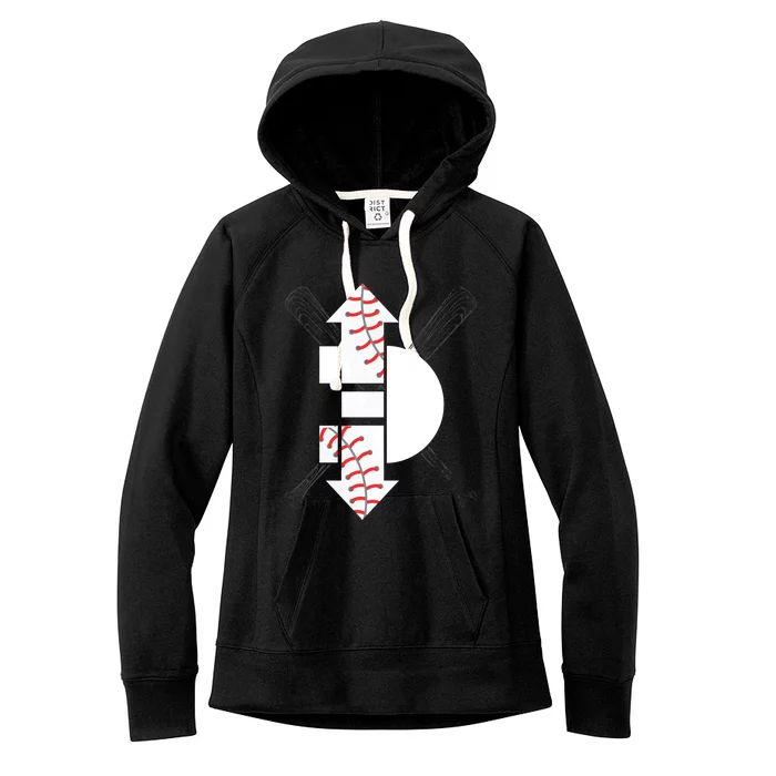 3 Three Up 3 Three Down Cool Baseball Great Gift Meaningful Gift Women's Fleece Hoodie