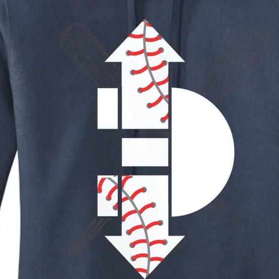 3 Three Up 3 Three Down Cool Baseball Great Gift Meaningful Gift Women's Pullover Hoodie