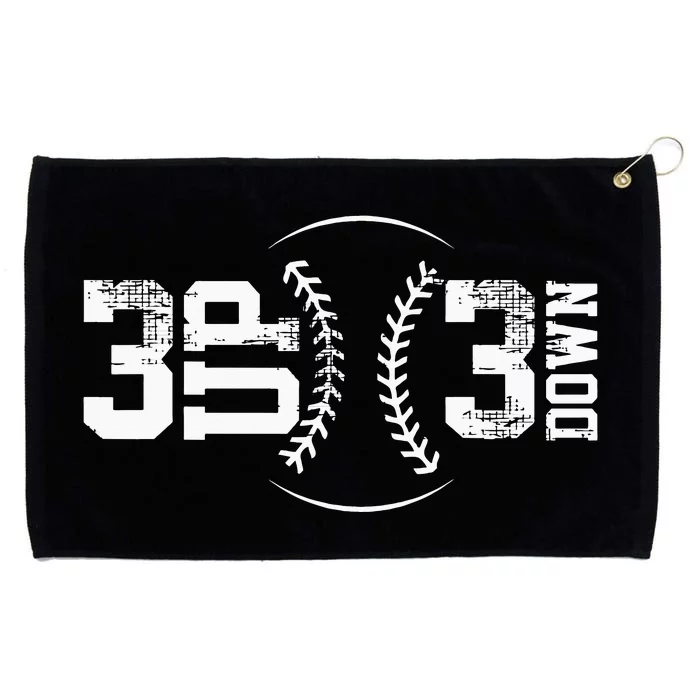 3 UP 3 Down Baseball Grommeted Golf Towel