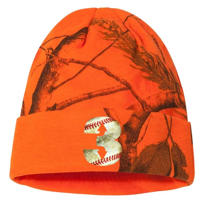 3 Up 3 Down Three Up Three Down Baseball Softball Player Gift Kati - 12in Camo Beanie