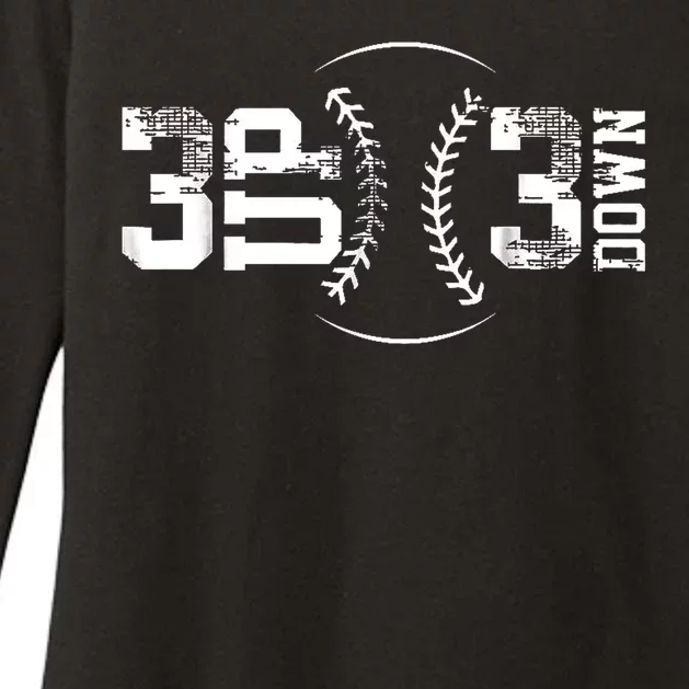 3 Up 3 Down Three Up Three Down Baseball Womens CVC Long Sleeve Shirt