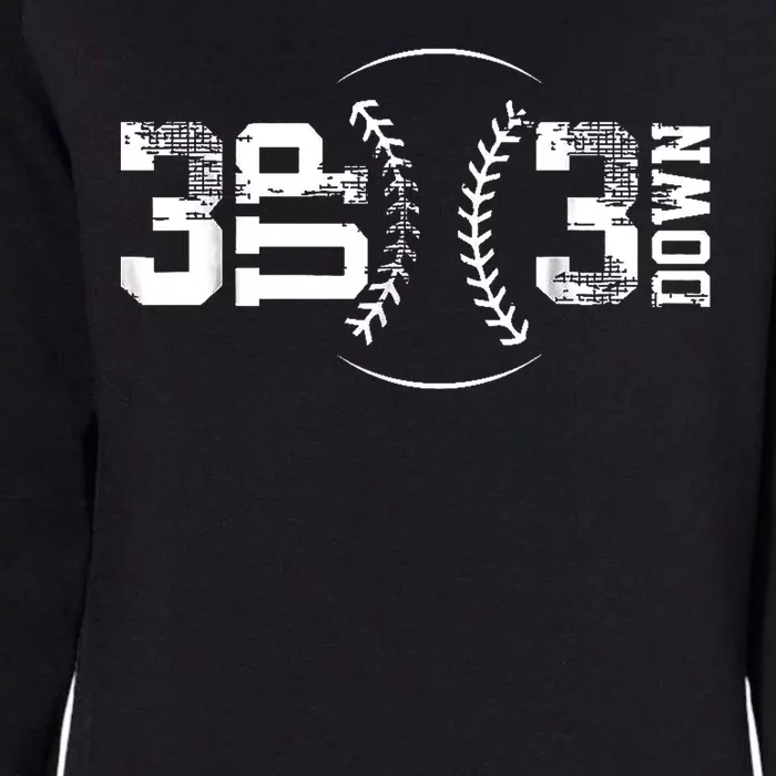 3 Up 3 Down Three Up Three Down Baseball Womens California Wash Sweatshirt