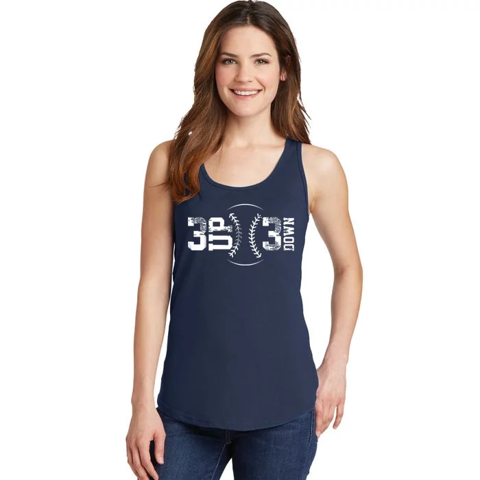 3 Up 3 Down Three Up Three Down Baseball Ladies Essential Tank