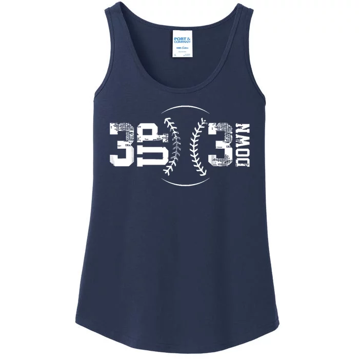 3 Up 3 Down Three Up Three Down Baseball Ladies Essential Tank