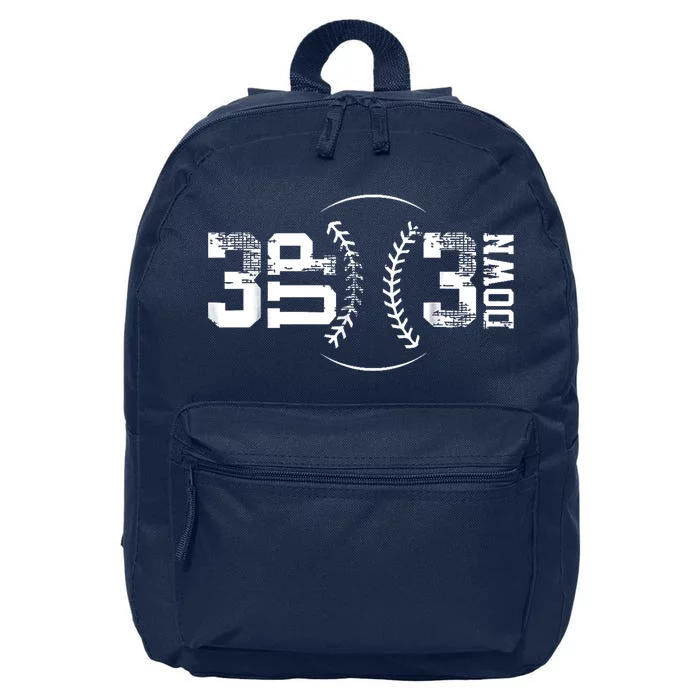 3 Up 3 Down Three Up Three Down Baseball 16 in Basic Backpack