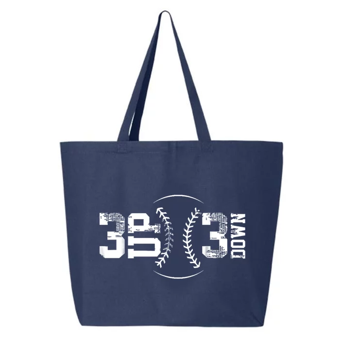 3 Up 3 Down Three Up Three Down Baseball 25L Jumbo Tote