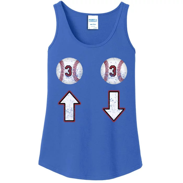 3 Up 3 Down Gift Three Up Three Down Baseball Gift Ladies Essential Tank