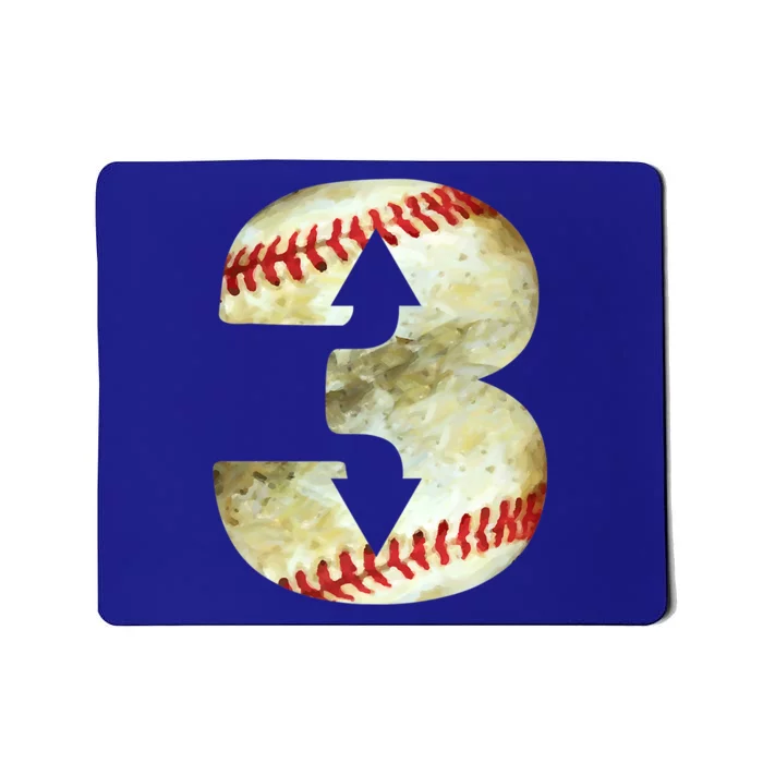 3 Up 3 Down Three Up Three Down Baseball Softball Player Gift Mousepad