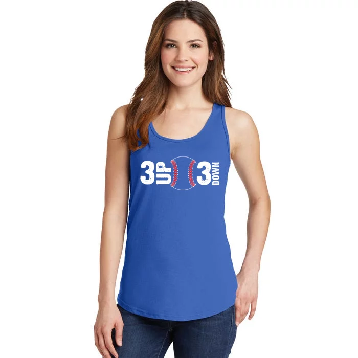 3 Up 3 Down Baseball Funny Funny Gift Fathers Day Meaningful Gift Ladies Essential Tank