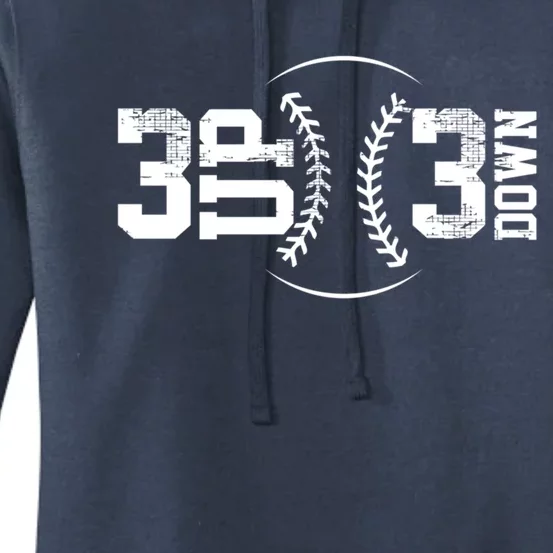 3 Up 3 Down Baseball Theme Gift Women's Pullover Hoodie