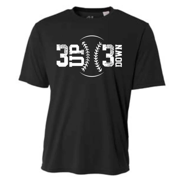 3 Up 3 Down Baseball Gift Cooling Performance Crew T-Shirt