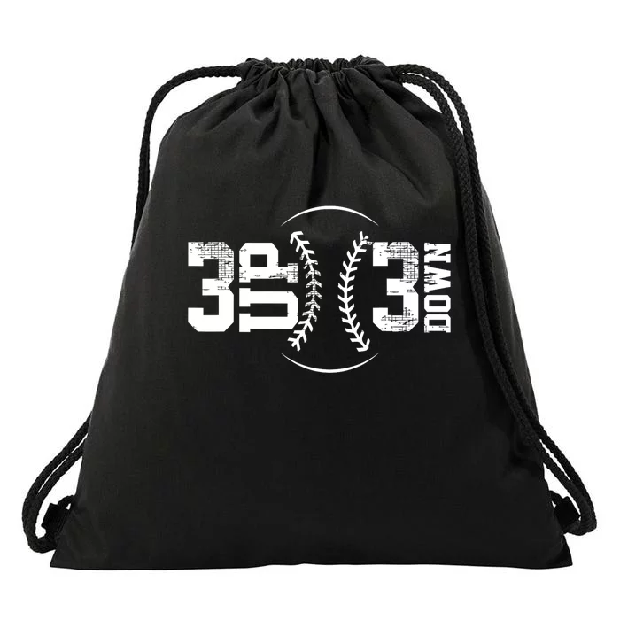 3 Up 3 Down Baseball Gift Drawstring Bag