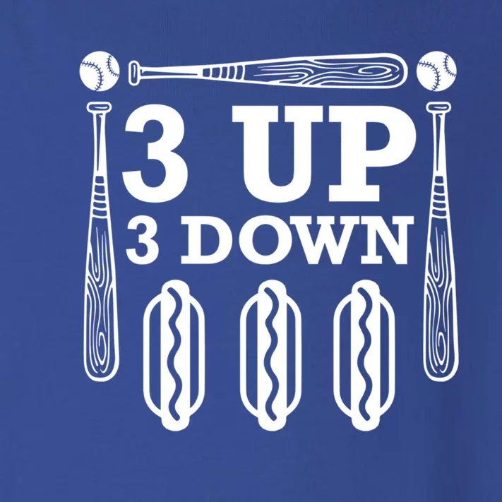 3 Up 3 Down Hotdogs Baseball Great Gift Toddler Long Sleeve Shirt