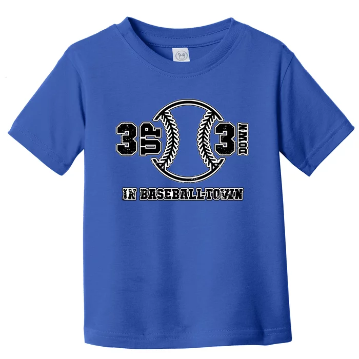 3 Up 3 Down In Baseball Town Graphic Gift Toddler T-Shirt