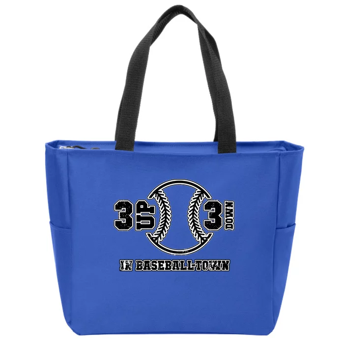 3 Up 3 Down In Baseball Town Graphic Gift Zip Tote Bag