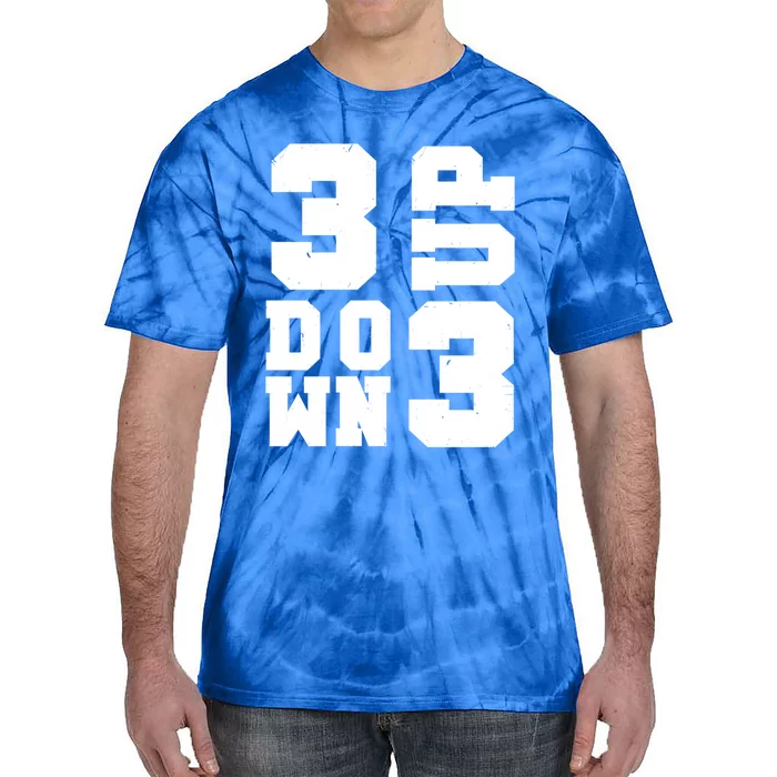 3 Up 3 Down Three Up Three Down Summer Vintage Baseball Tees Gift Tie-Dye T-Shirt