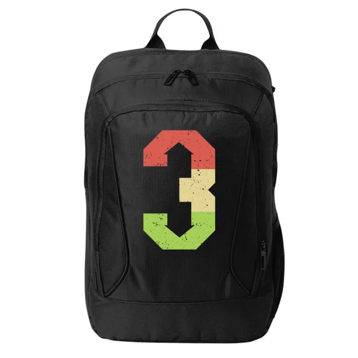 3 Up 3 Down Vintage Distressed Baseball Gift City Backpack