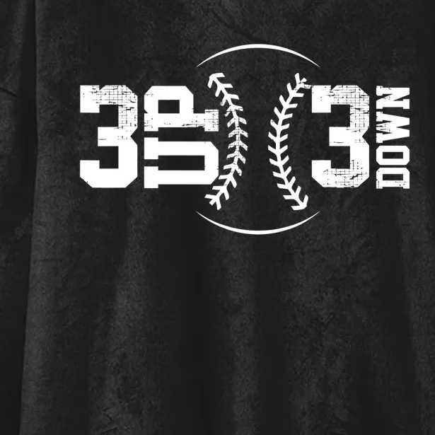 3 UP 3 Down Baseball TShirt TShirt Hooded Wearable Blanket