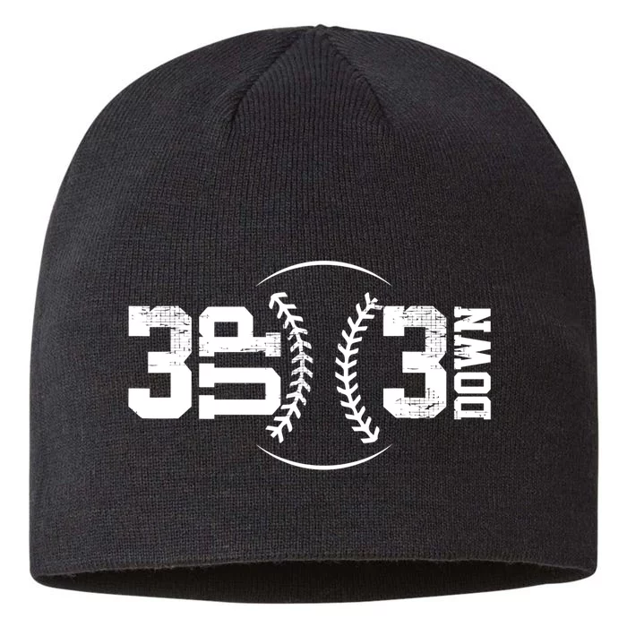 3 UP 3 Down Baseball TShirt TShirt 8 1/2in Sustainable Knit Beanie