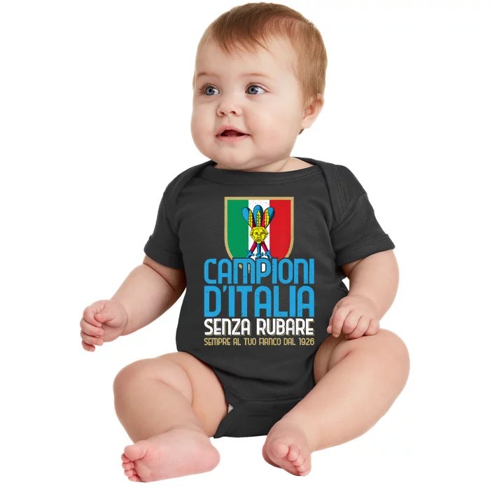 3 Volte Campioni Senza Rubare Napoli Tifosi Napoletani 1926 Baby Bodysuit