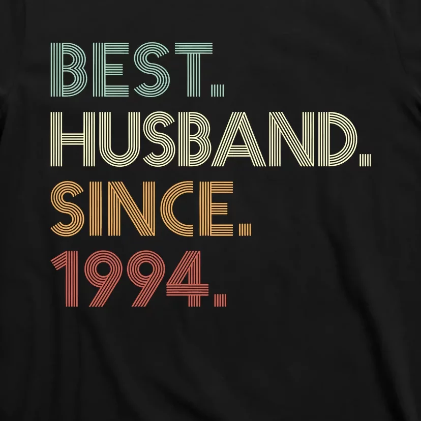 30th Wedding Anniversary Best Husband Since 1994 T-Shirt