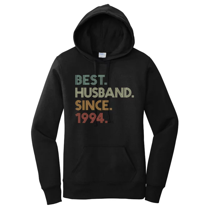 30th Wedding Anniversary Best Husband Since 1994 Women's Pullover Hoodie