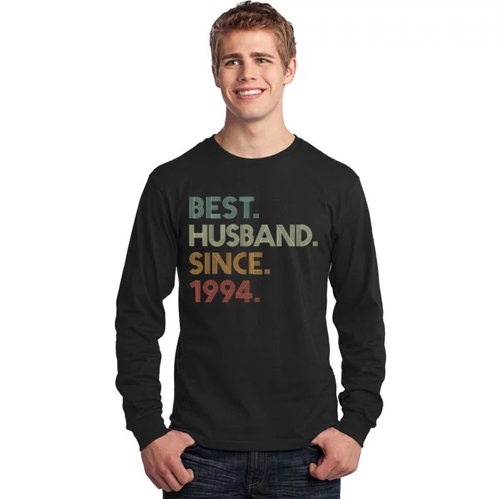 30th Wedding Anniversary Best Husband Since 1994 Tall Long Sleeve T-Shirt