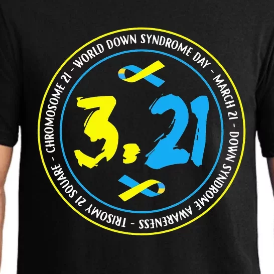 321 World Down Syndrome Awareness funny cancer Pajama Set