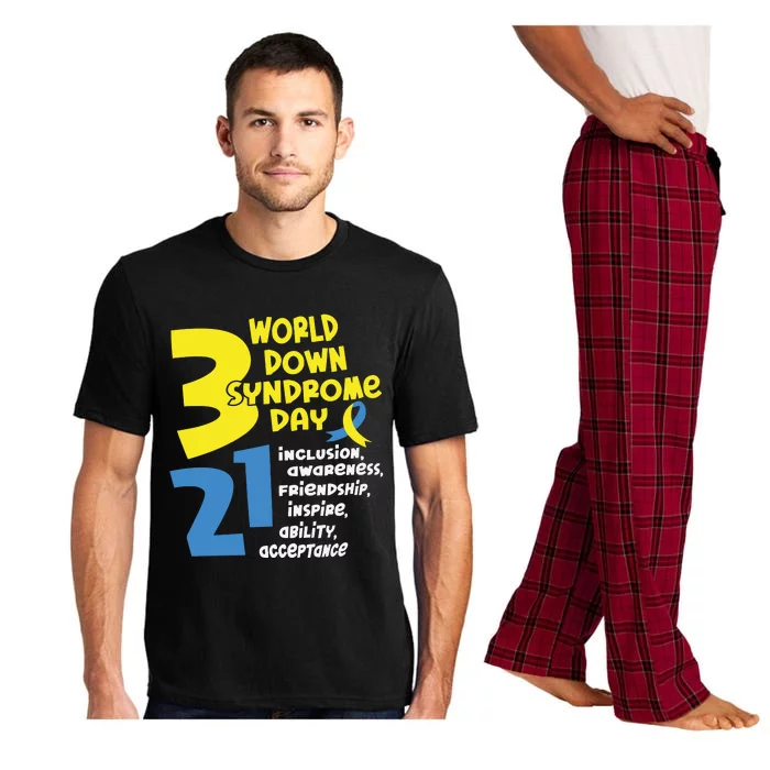 321 World Down Syndrome Day T21 Down Syndrome Down Right Perfect Pajama Set