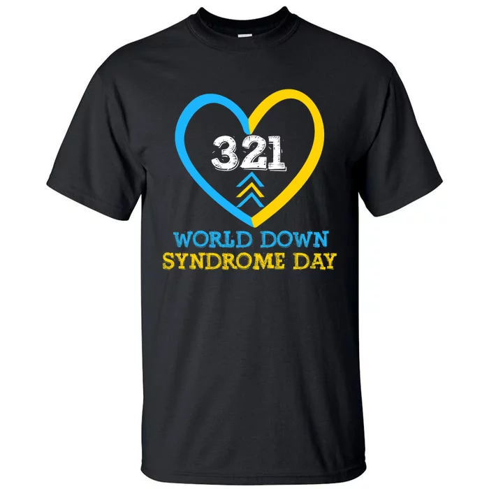 321 World Down Syndrome Awareness Day Trisomy 21 Tall T-Shirt