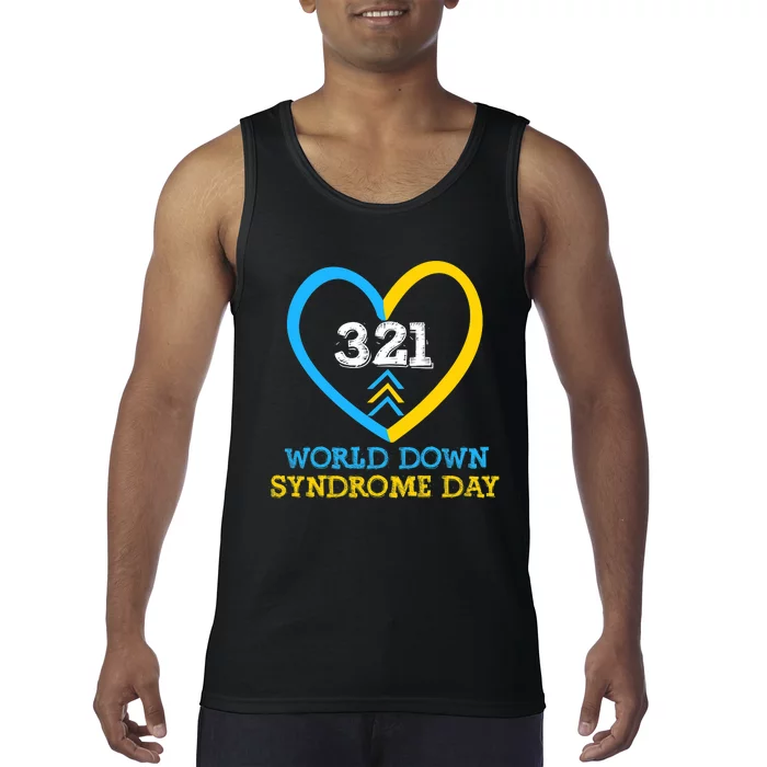 321 World Down Syndrome Awareness Day Trisomy 21 Tank Top