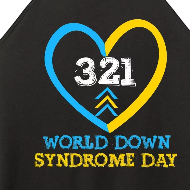 321 World Down Syndrome Awareness Day Trisomy 21 Women’s Perfect Tri Rocker Tank