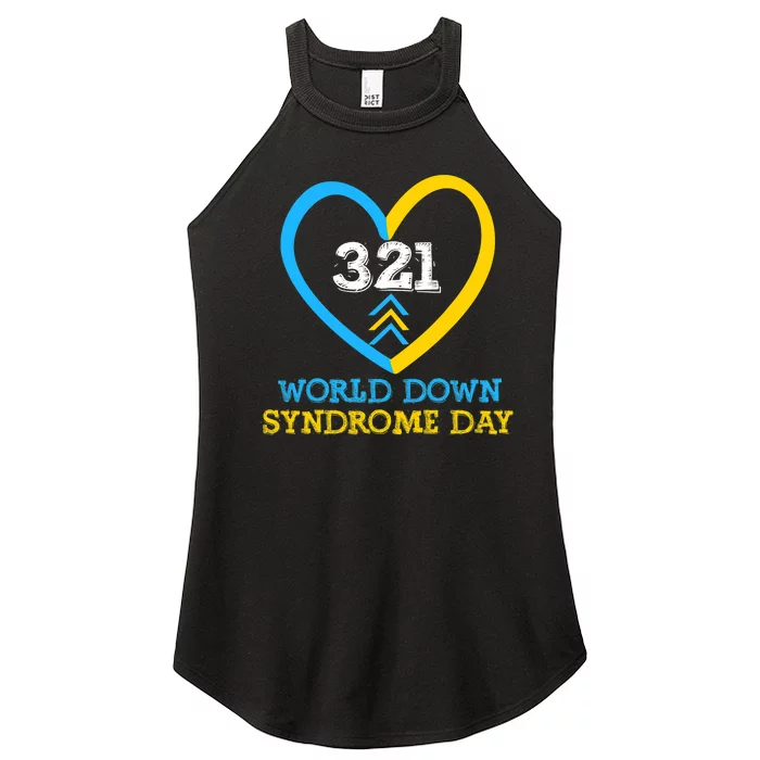 321 World Down Syndrome Awareness Day Trisomy 21 Women’s Perfect Tri Rocker Tank