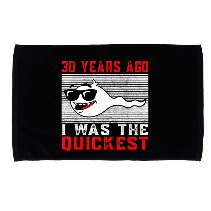 30 years ago I was the quickest 30th birthday funny Microfiber Hand Towel