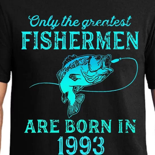 30 Years Old Fisherman Born In 1993 30th Birthday Pajama Set