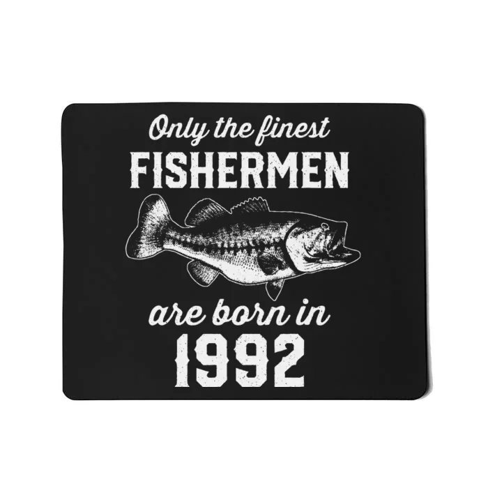 31 Year Old Fisherman Fishing 1992 31st Birthday Mousepad