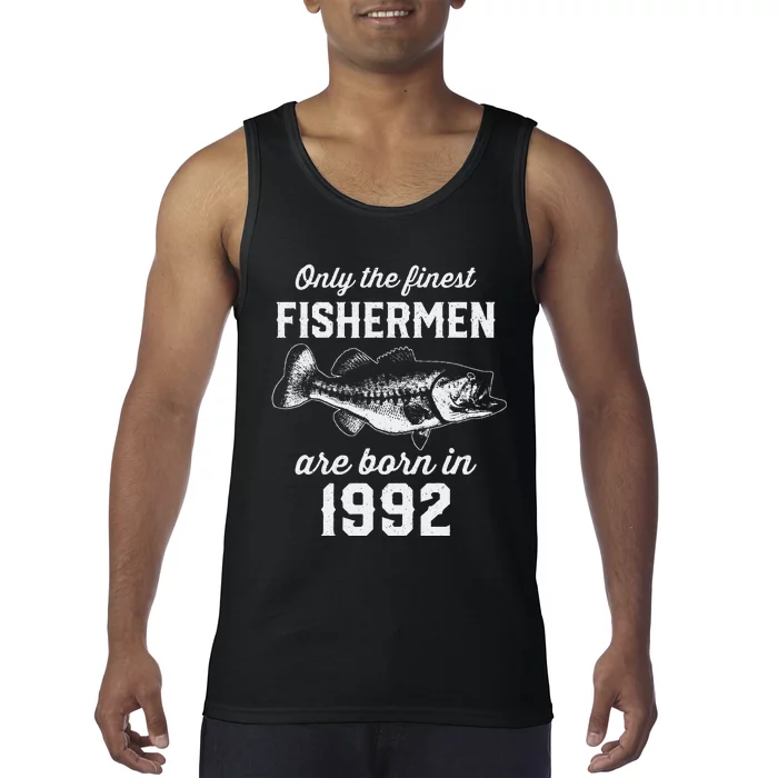 31 Year Old Fisherman Fishing 1992 31st Birthday Tank Top